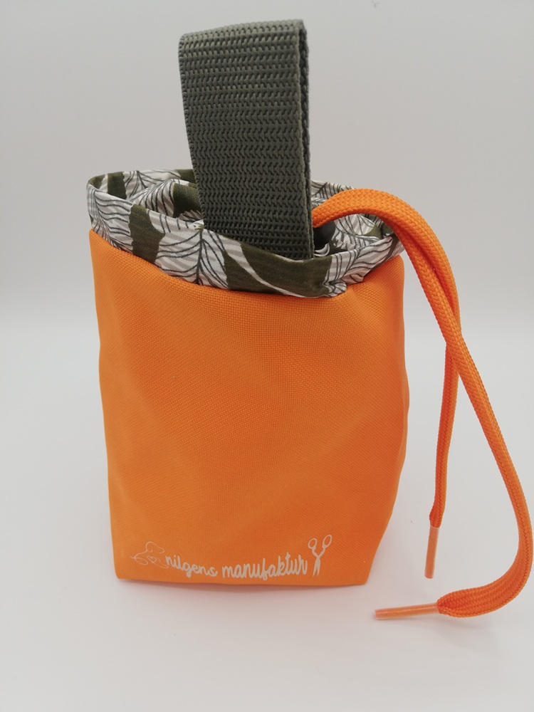 Futterbeutel "Doggy Treats" orange/olive – Bild 3