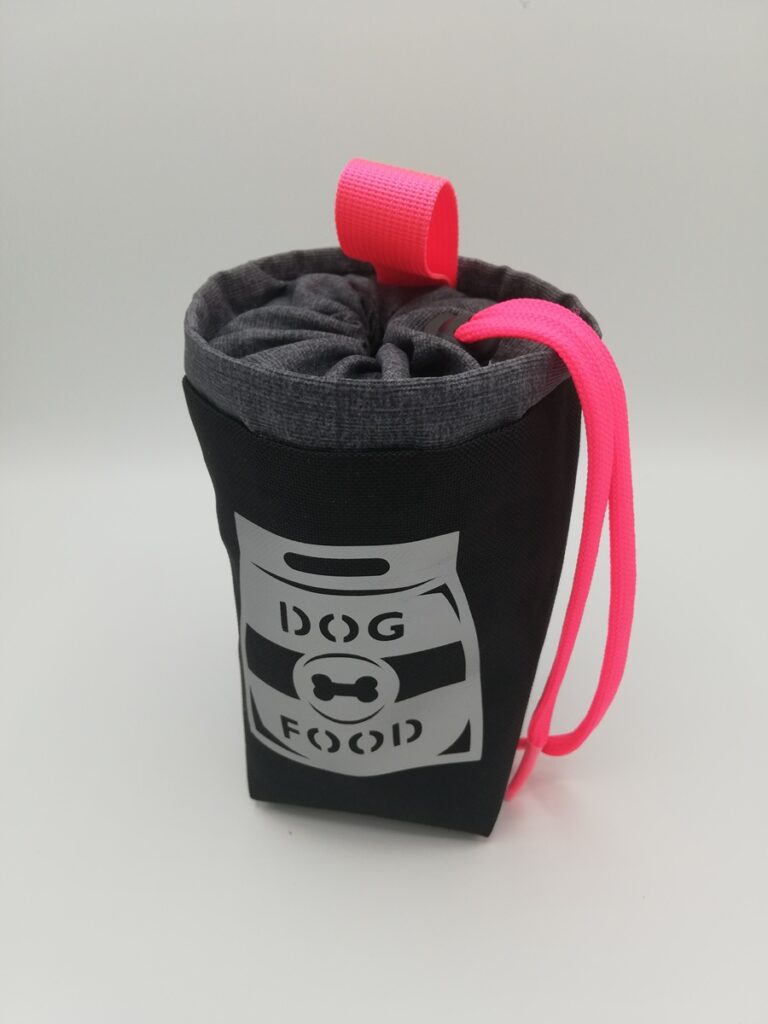 Futterbeutel "Dog Food " schwarz/grau
