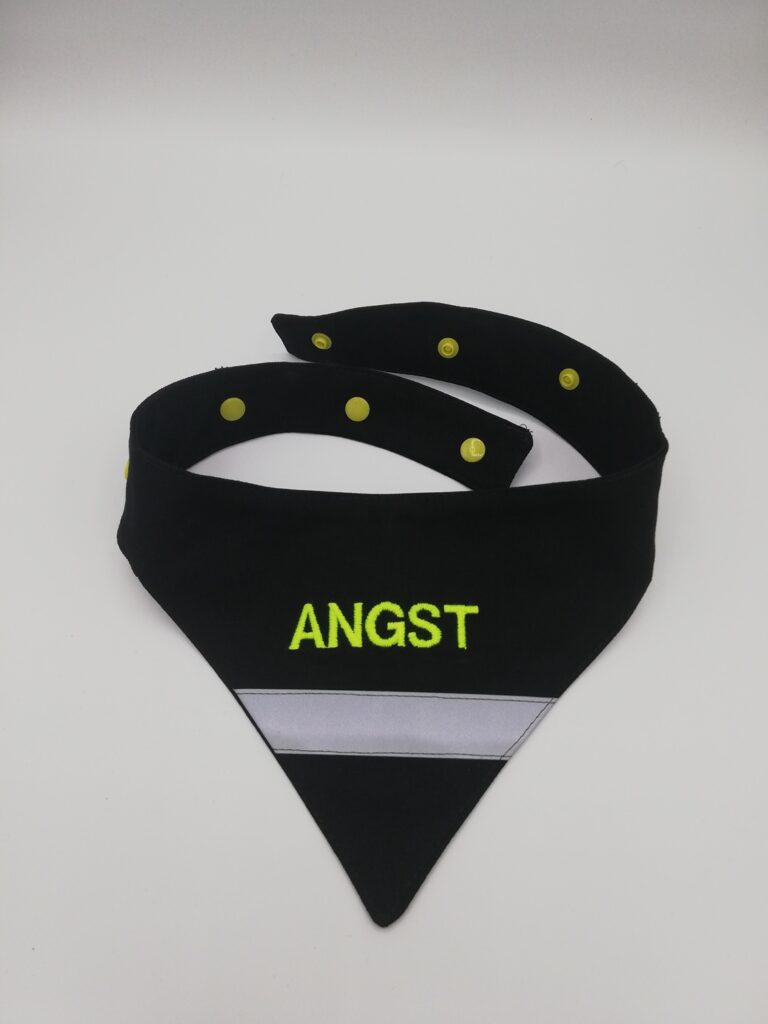 Hundehalstuch " Angst" Gr. L