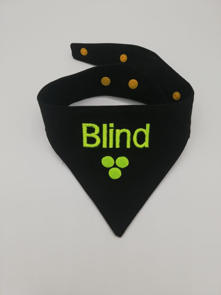 Hundehalstuch " Blind " Gr. M