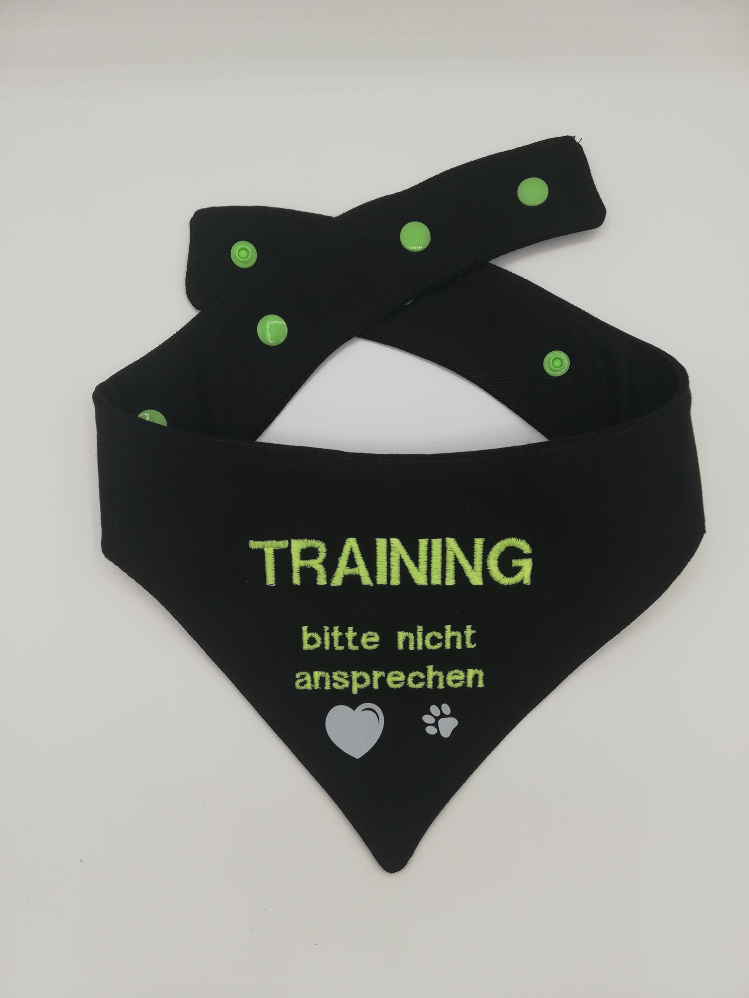Hundehalstuch " Bitte nicht ansprechen" Gr. L