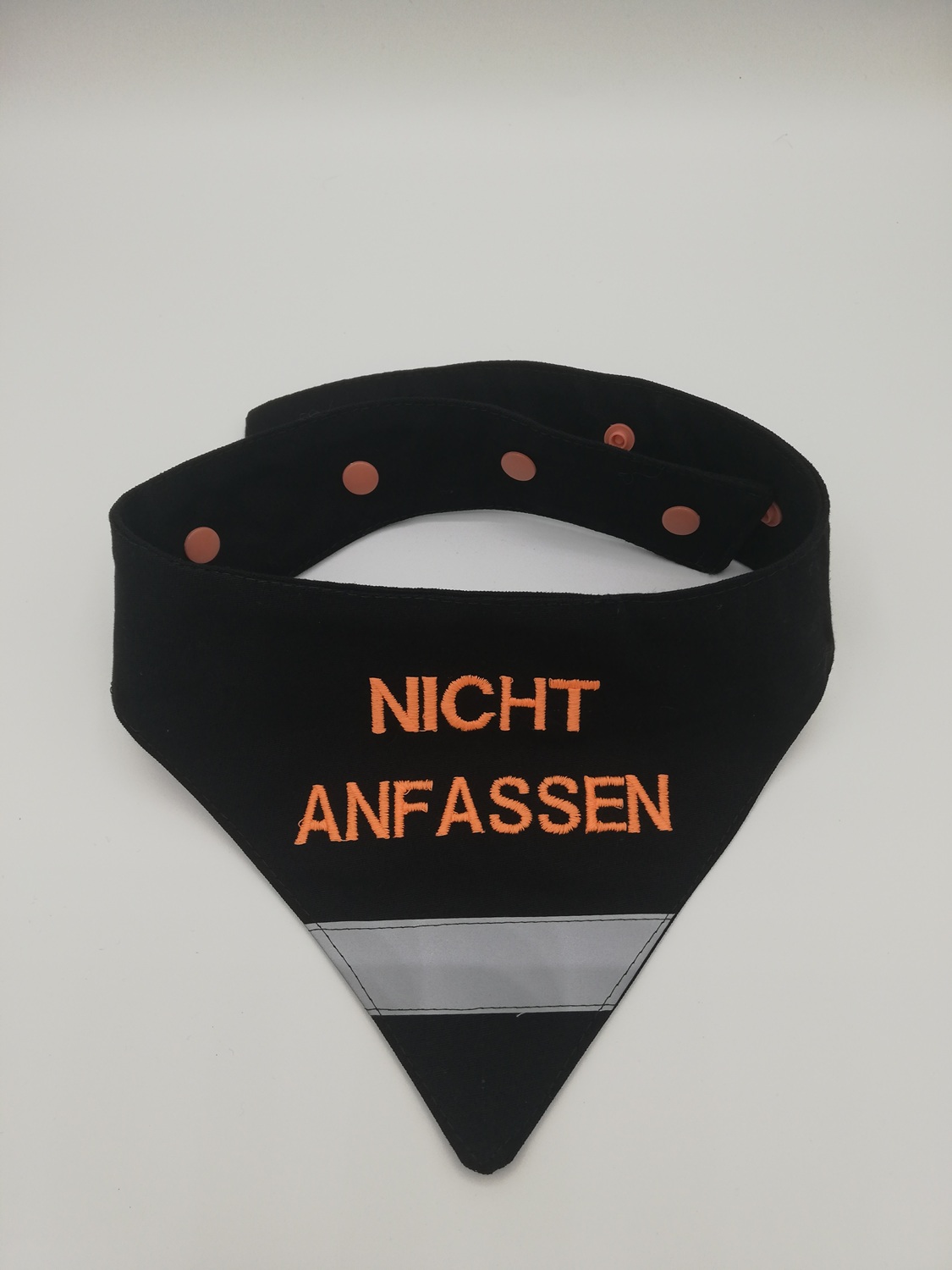 Hundehalstuch " Nicht anfassen" Gr. L