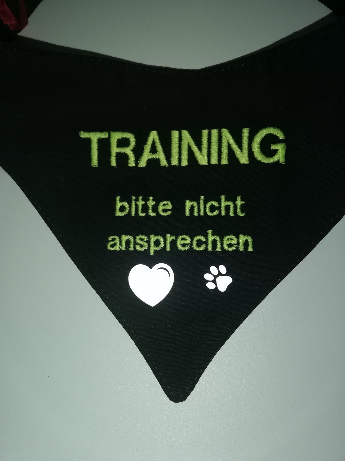 Hundehalstuch " Bitte nicht ansprechen" Gr. L – Bild 2