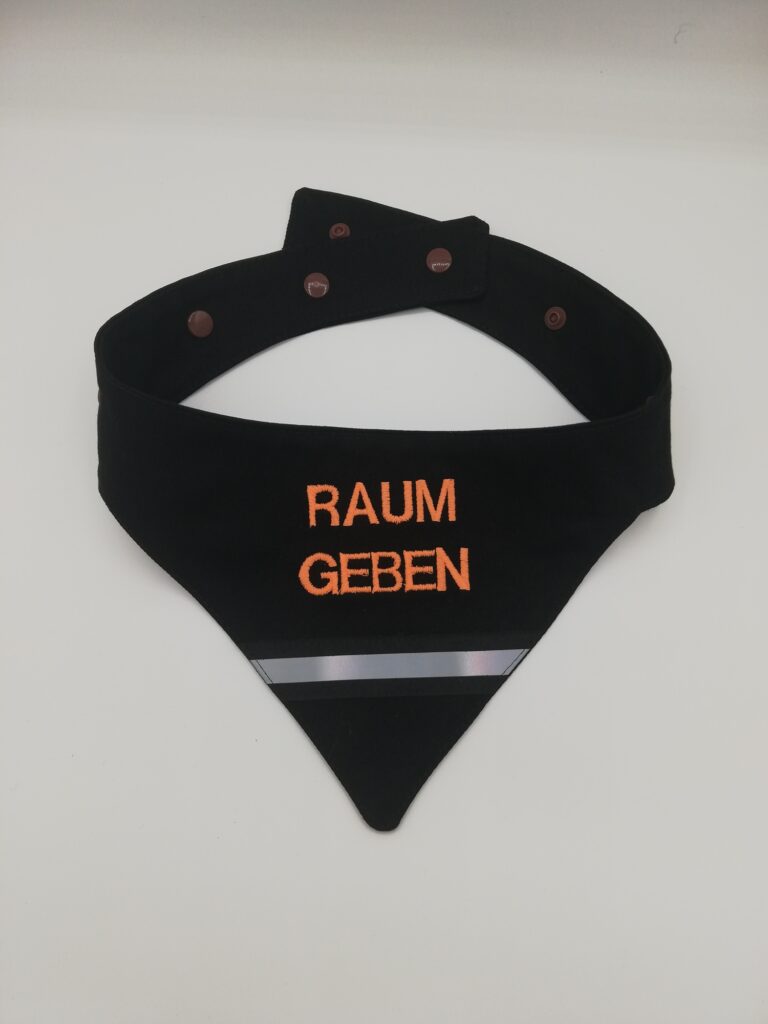 Hundehalstuch " Raum Geben" Gr. L