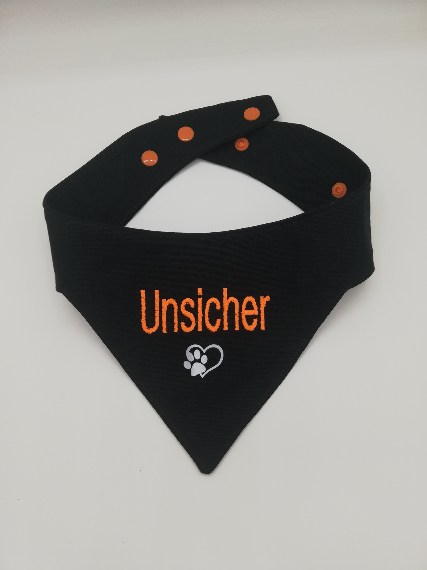 Hundehalstuch " Unsicher" Gr. M