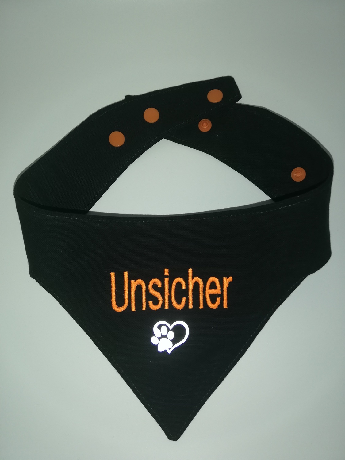 Hundehalstuch " Unsicher" Gr. M – Bild 2