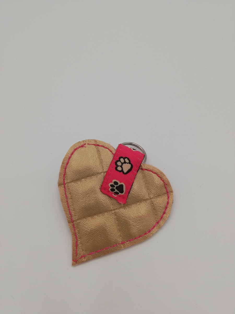 Antiklimpertäschchen "Pfote" gold