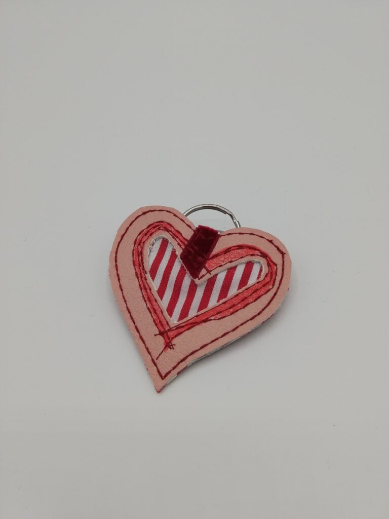 Antiklimpertäschchen "Herz" rosa