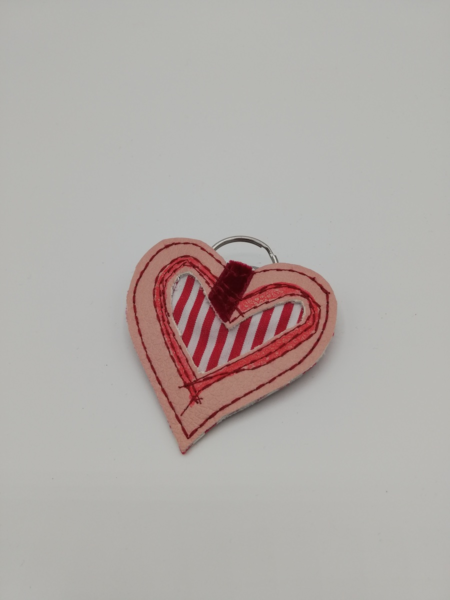 Antiklimpertäschchen "Herz" rosa