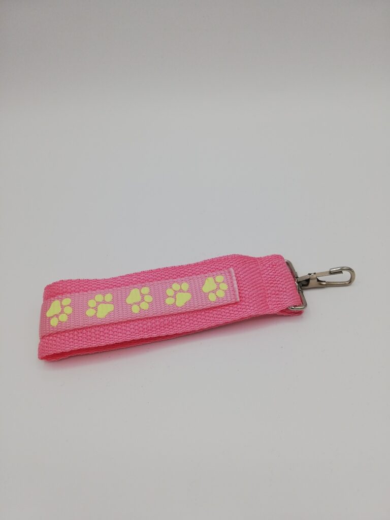Schlüsselanhänger "Pfote" rosa